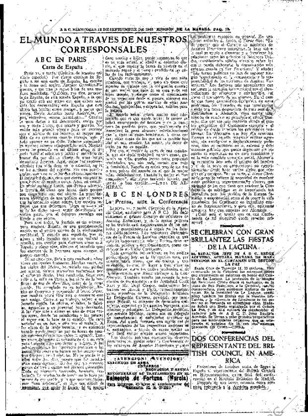 ABC MADRID 12-09-1945 página 13