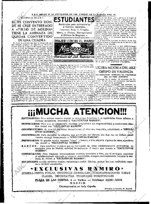 ABC MADRID 22-09-1945 página 12