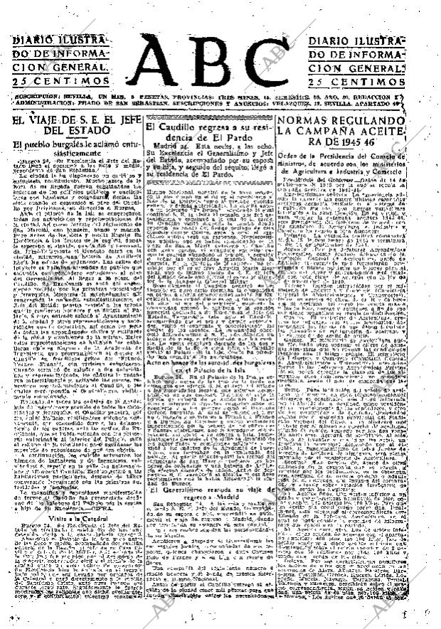 ABC SEVILLA 25-09-1945 página 3