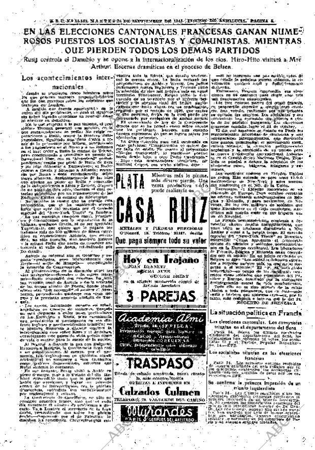 ABC SEVILLA 25-09-1945 página 5