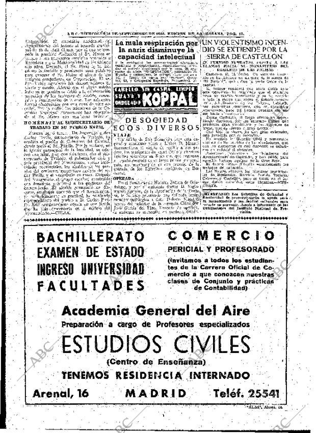 ABC MADRID 26-09-1945 página 10