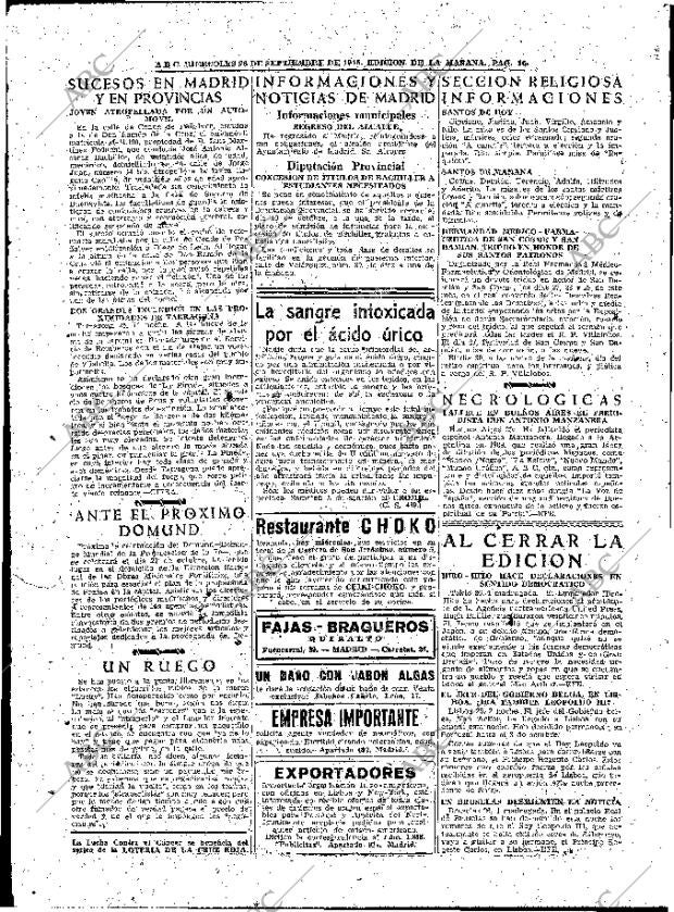 ABC MADRID 26-09-1945 página 16
