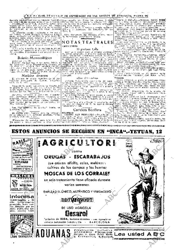 ABC SEVILLA 27-09-1945 página 10
