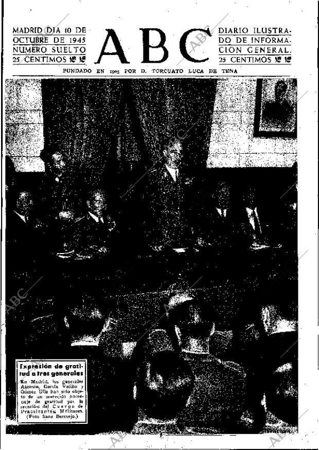ABC MADRID 10-10-1945 página 1