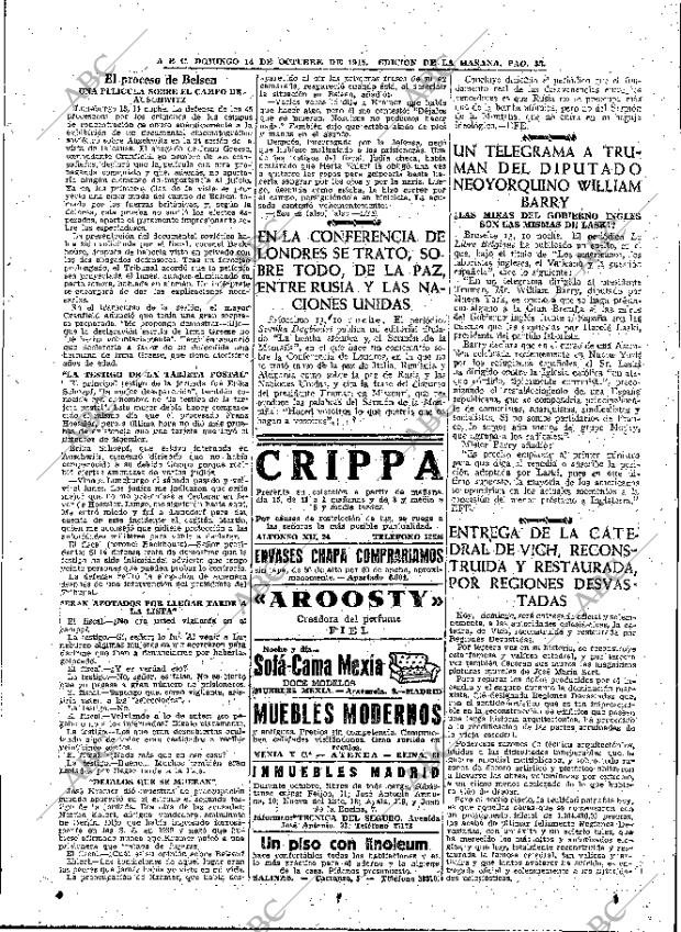 ABC MADRID 14-10-1945 página 33