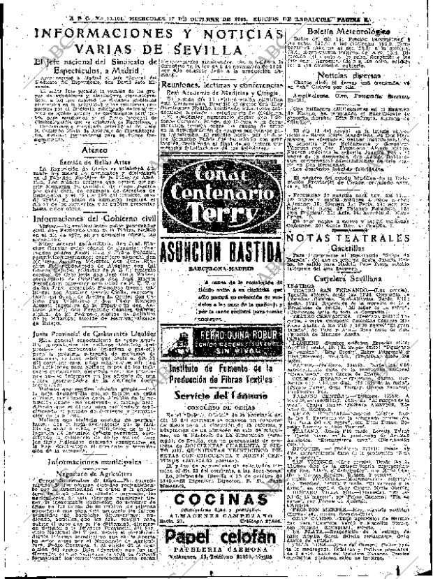 ABC SEVILLA 17-10-1945 página 9