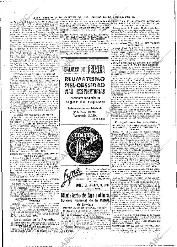 ABC MADRID 20-10-1945 página 16