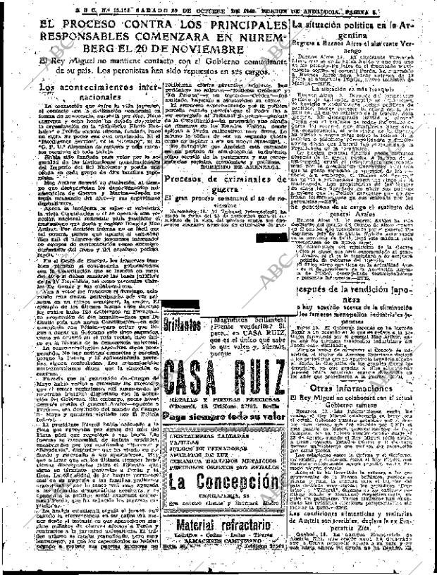 ABC SEVILLA 20-10-1945 página 5