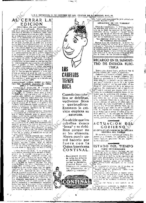 ABC MADRID 24-10-1945 página 20