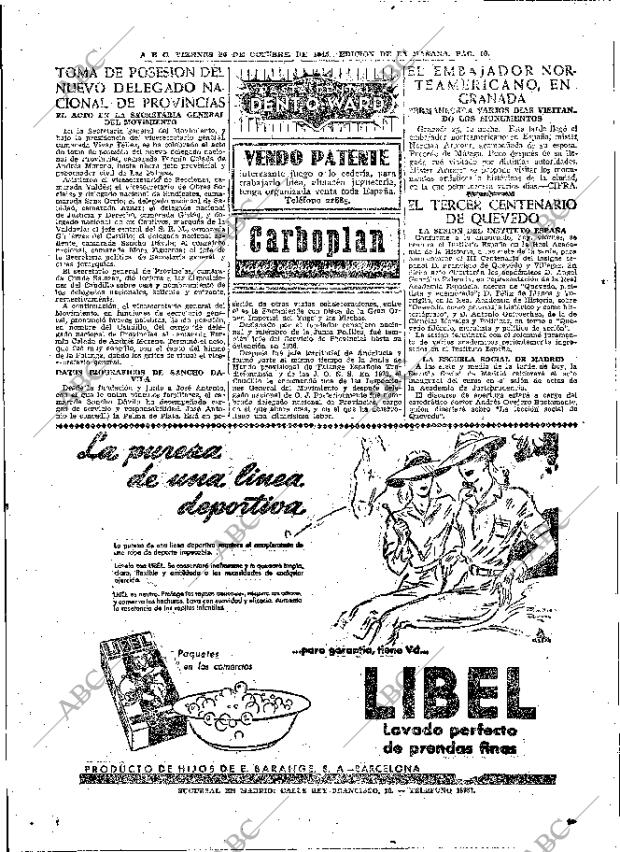 ABC MADRID 26-10-1945 página 10