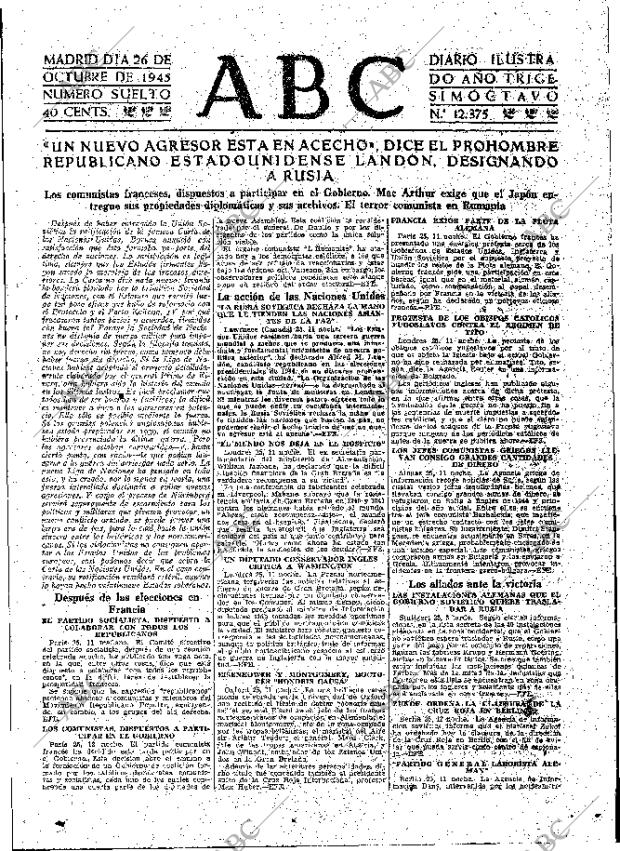 ABC MADRID 26-10-1945 página 7