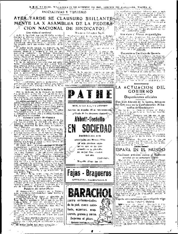 ABC SEVILLA 26-10-1945 página 4