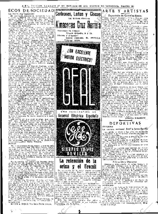 ABC SEVILLA 27-10-1945 página 10