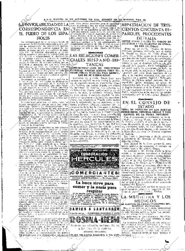 ABC MADRID 30-10-1945 página 18