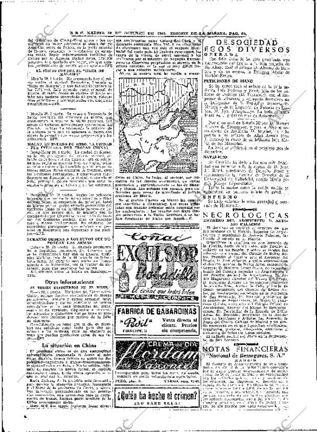 ABC MADRID 30-10-1945 página 20