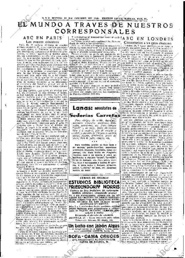ABC MADRID 30-10-1945 página 21