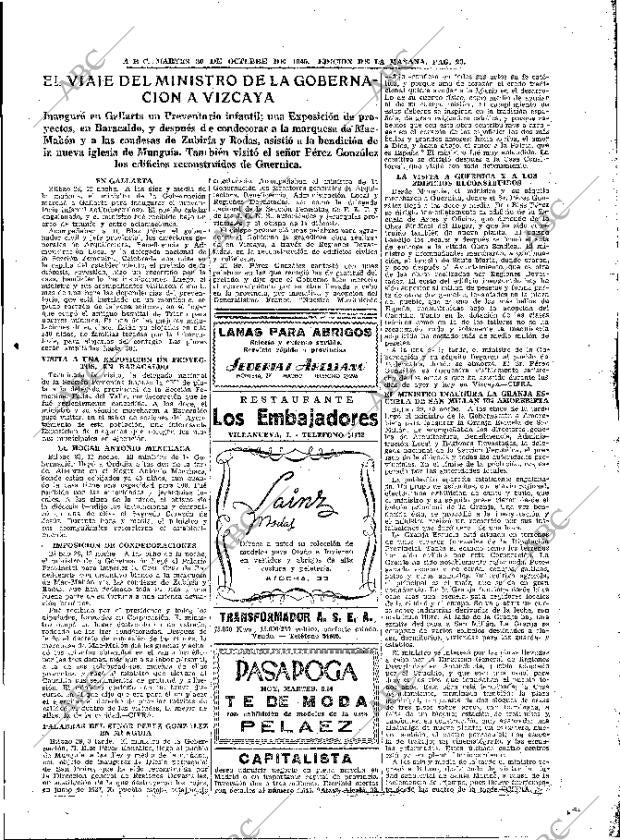 ABC MADRID 30-10-1945 página 23