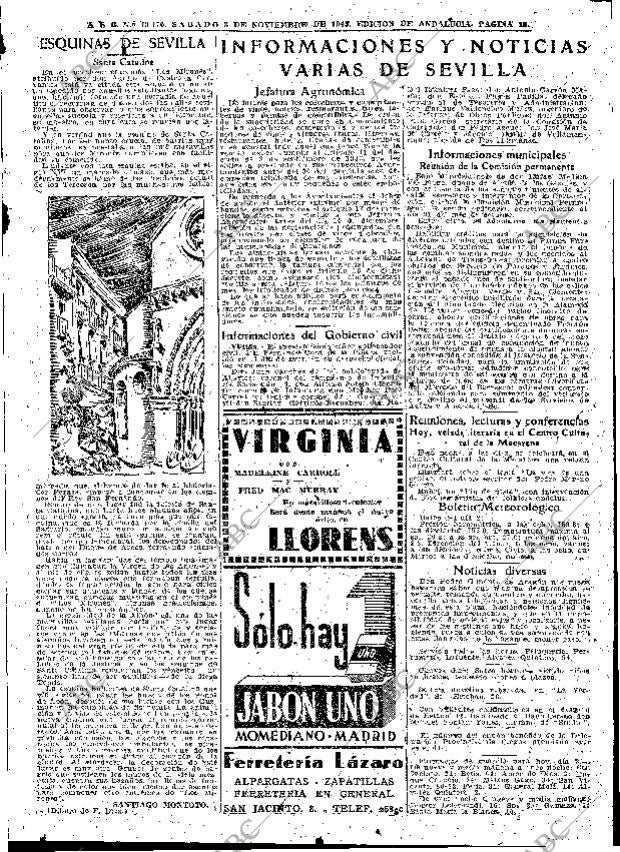 ABC SEVILLA 03-11-1945 página 15