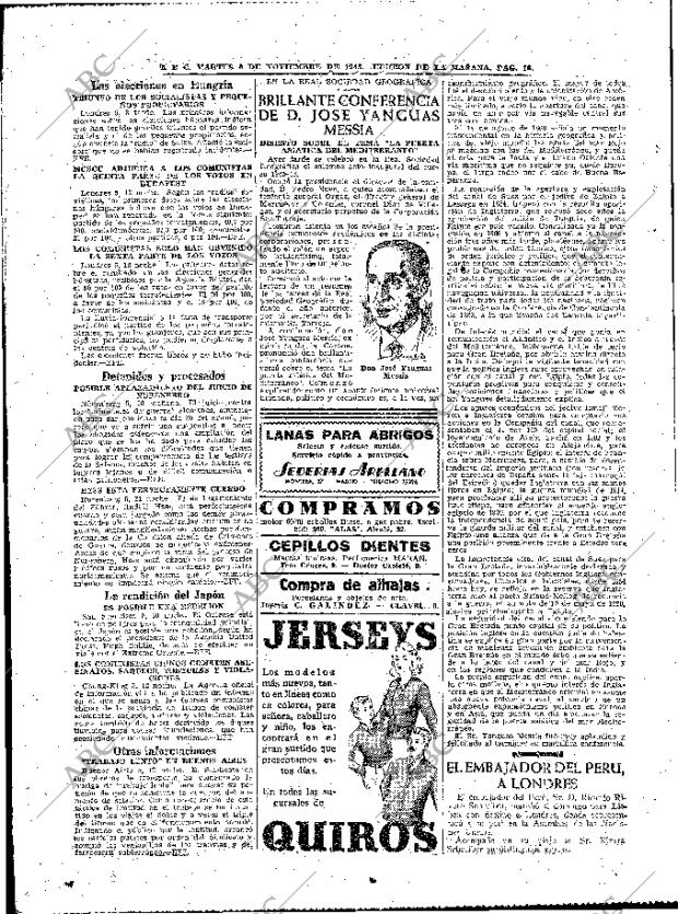 ABC MADRID 06-11-1945 página 16