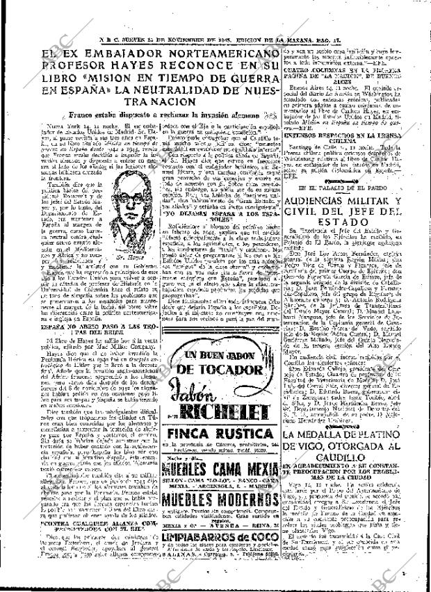 ABC MADRID 15-11-1945 página 15