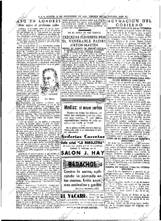 ABC MADRID 15-11-1945 página 19