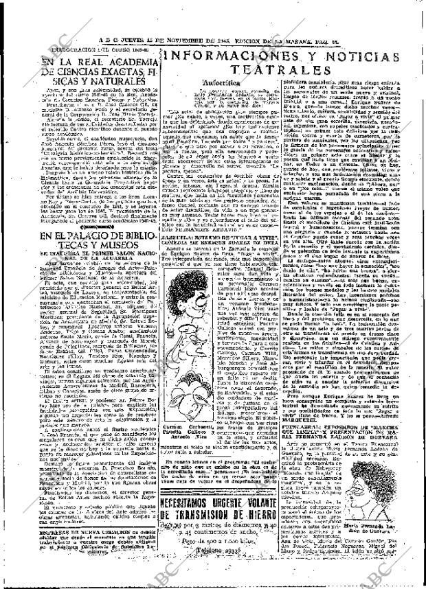 ABC MADRID 15-11-1945 página 23