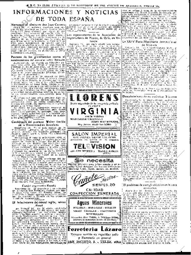 ABC SEVILLA 15-11-1945 página 14