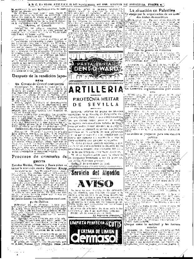 ABC SEVILLA 15-11-1945 página 8