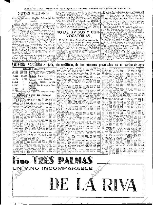 ABC SEVILLA 16-11-1945 página 16