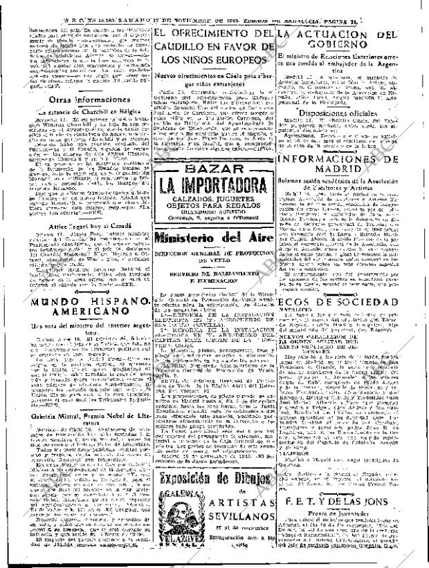 ABC SEVILLA 17-11-1945 página 11