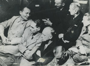 Un momento de la primera sesión del proceso de Nuremberg