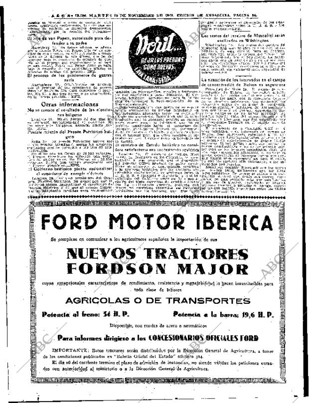 ABC SEVILLA 20-11-1945 página 14