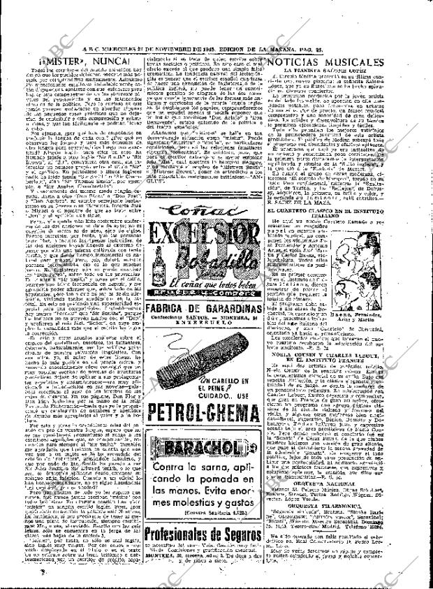 ABC MADRID 21-11-1945 página 25