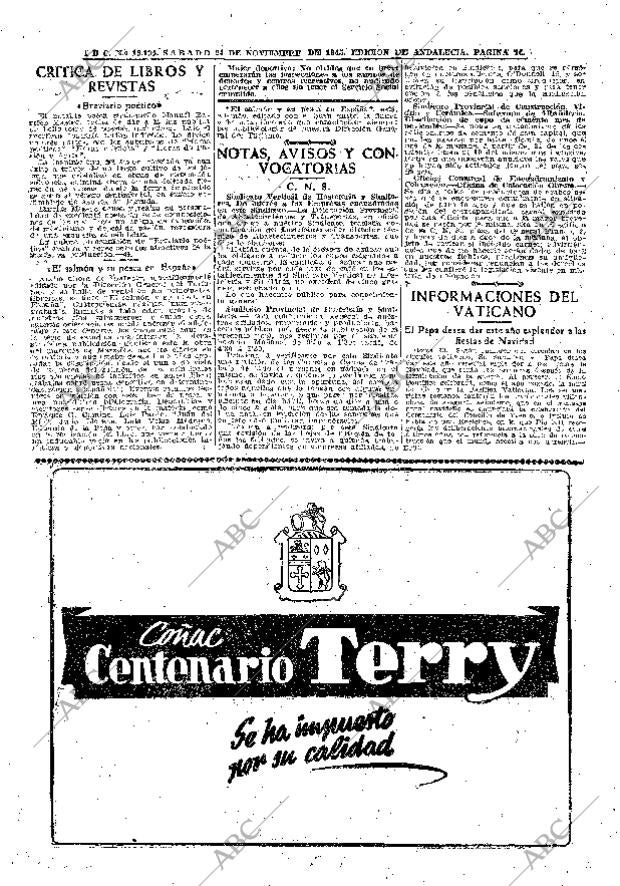 ABC SEVILLA 24-11-1945 página 14