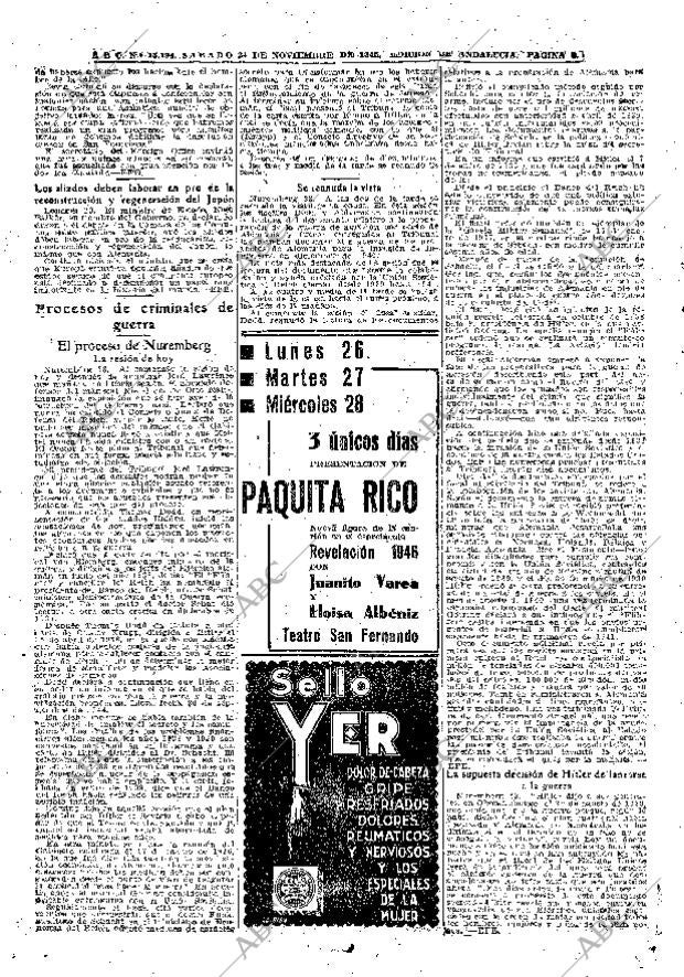 ABC SEVILLA 24-11-1945 página 8