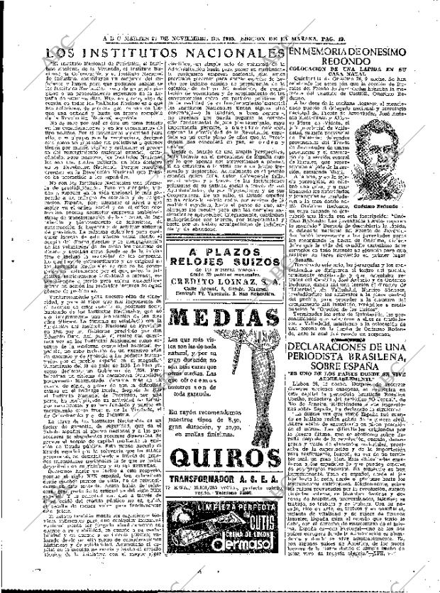 ABC MADRID 27-11-1945 página 19