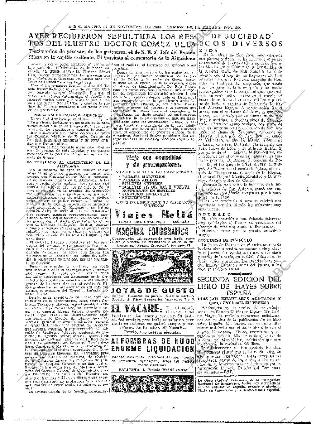 ABC MADRID 27-11-1945 página 20