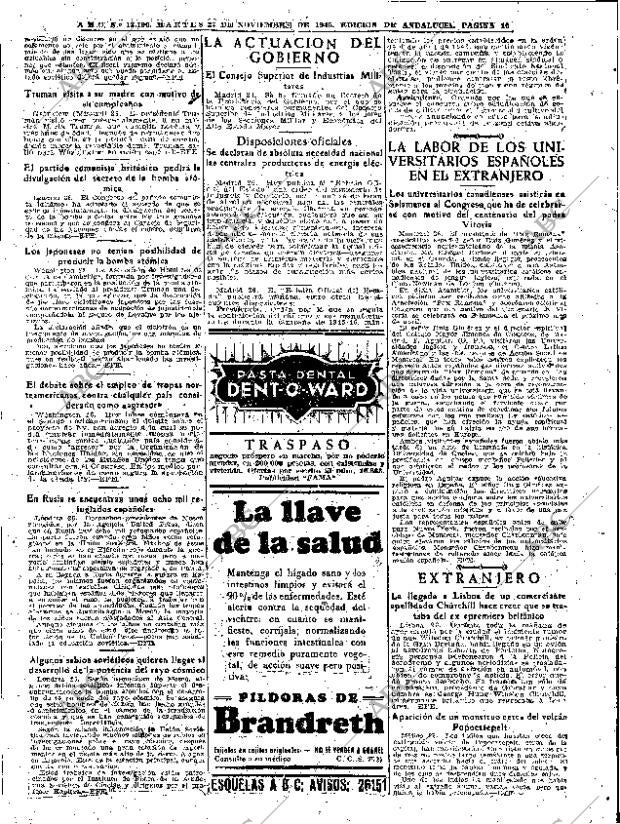 ABC SEVILLA 27-11-1945 página 10