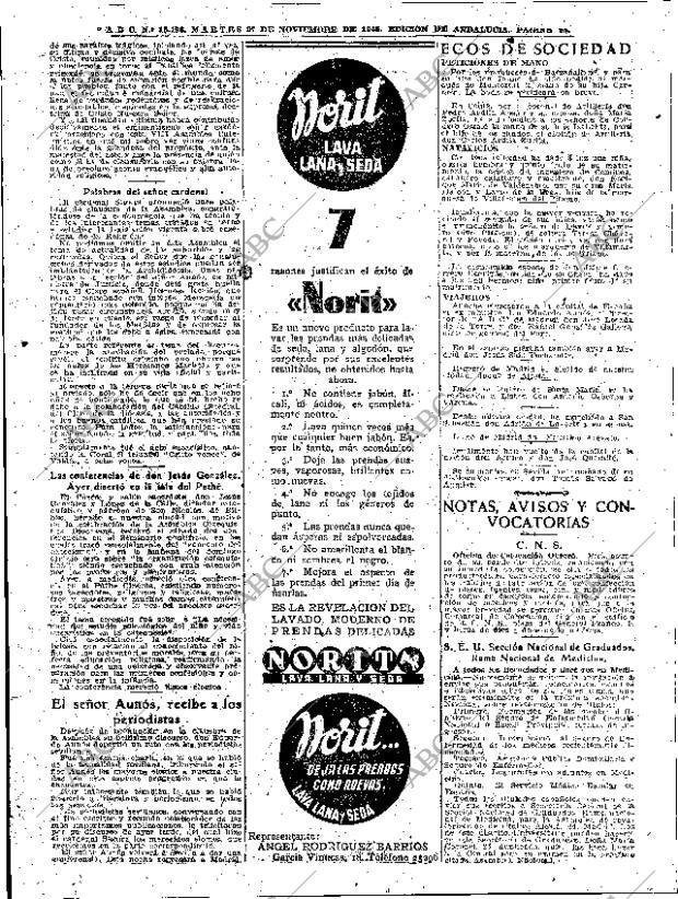 ABC SEVILLA 27-11-1945 página 14