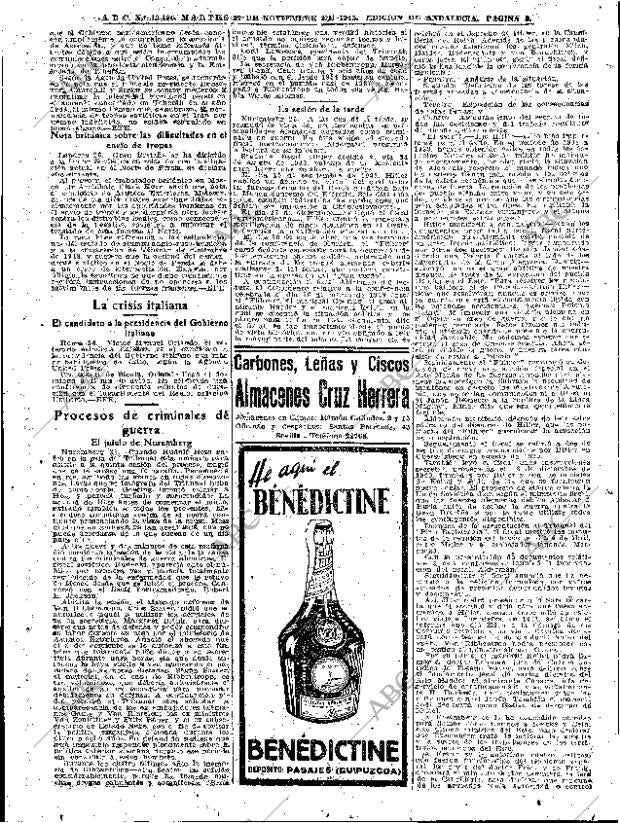 ABC SEVILLA 27-11-1945 página 8