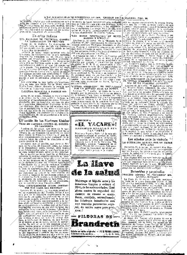 ABC MADRID 28-11-1945 página 16
