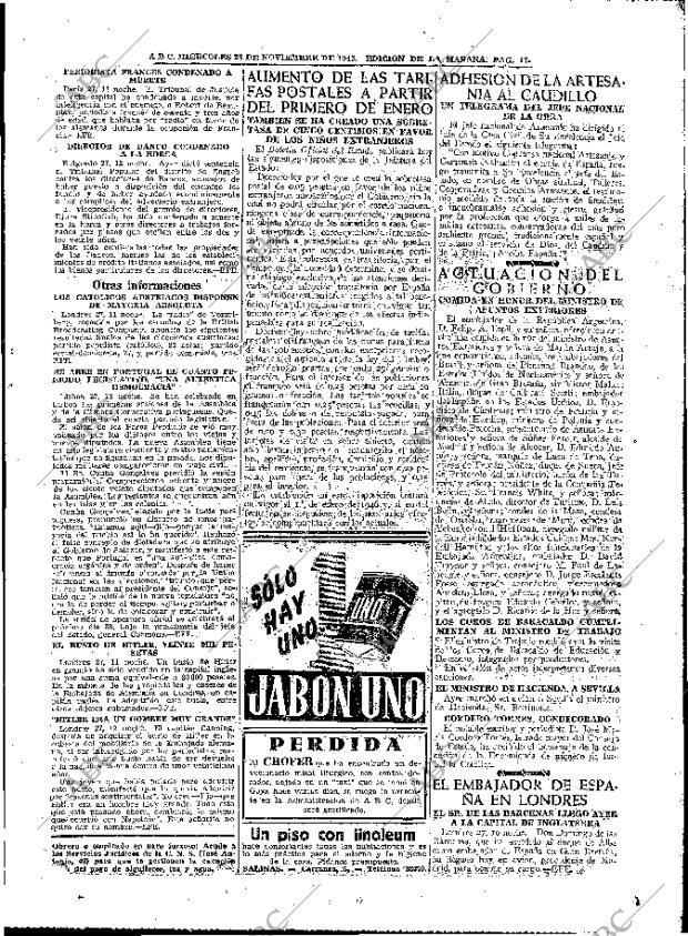 ABC MADRID 28-11-1945 página 17