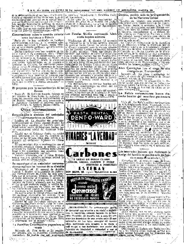 ABC SEVILLA 29-11-1945 página 12