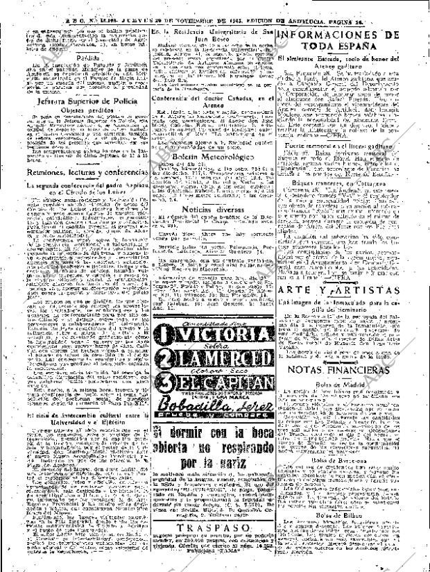 ABC SEVILLA 29-11-1945 página 16