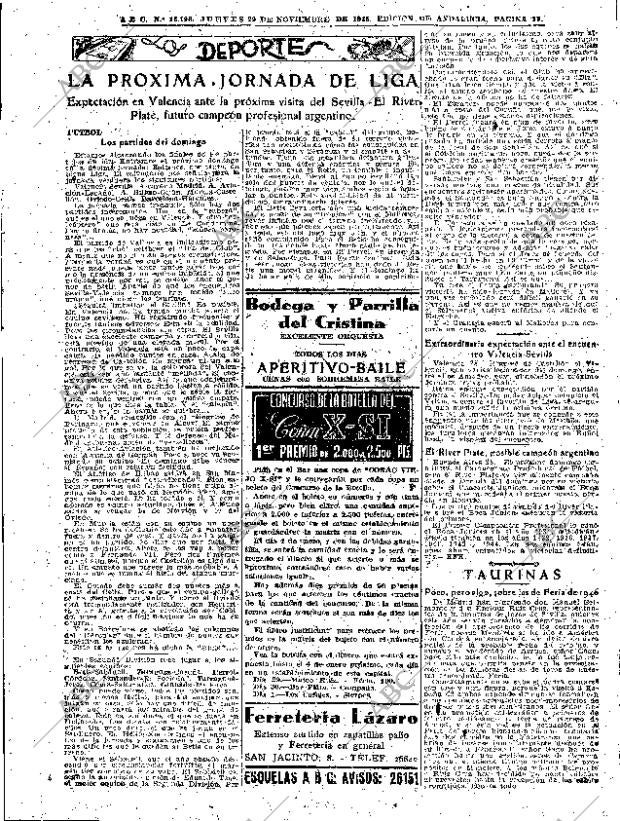 ABC SEVILLA 29-11-1945 página 17