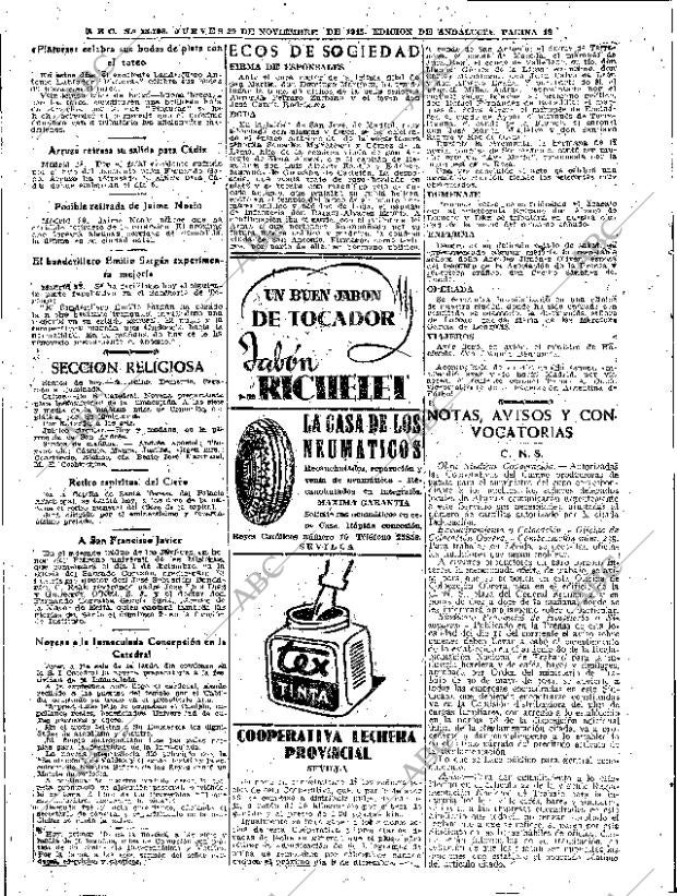 ABC SEVILLA 29-11-1945 página 18