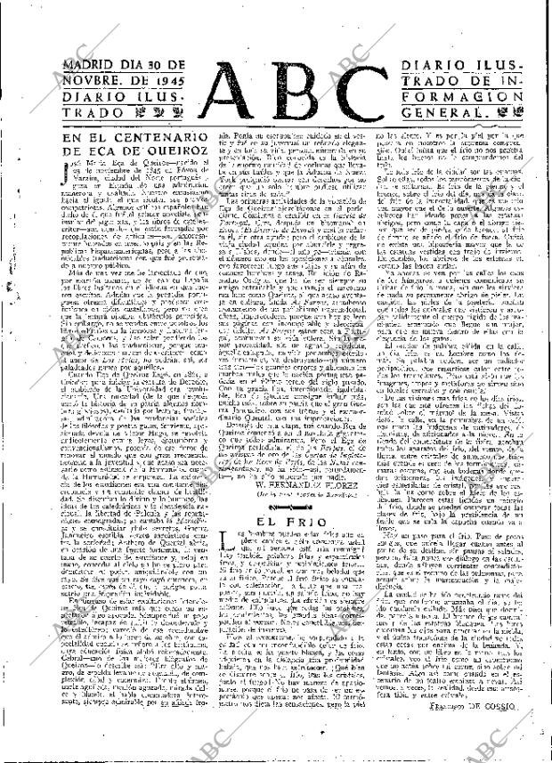 ABC MADRID 30-11-1945 página 3