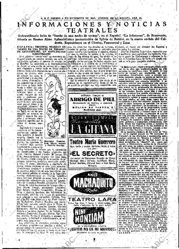 ABC MADRID 08-12-1945 página 43