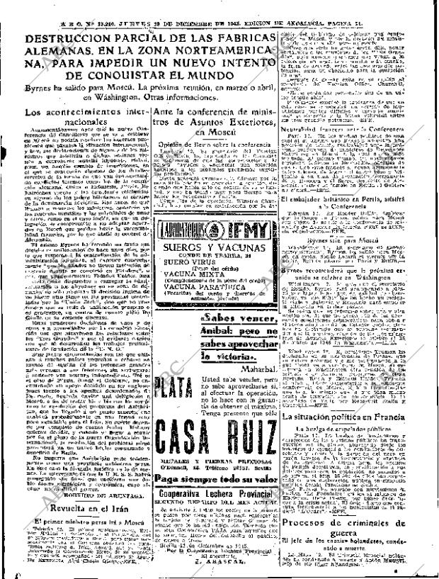 ABC SEVILLA 13-12-1945 página 11