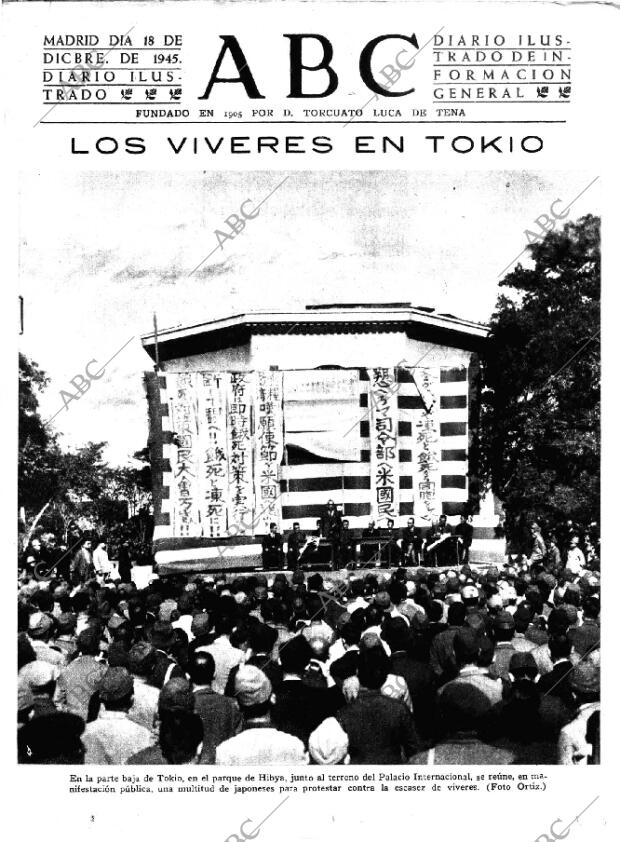 ABC MADRID 18-12-1945 página 1